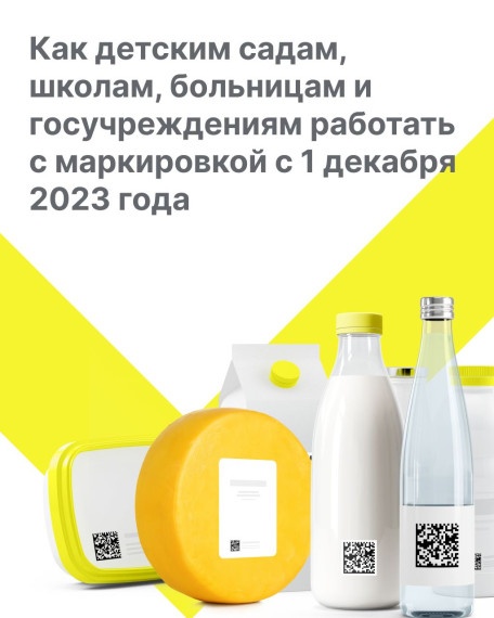 Как дестким садам, школам, больницам и госучереждениям работать с маркировкой с 1 декабря 2023 года. Как дестким садам, школам, больницам и госучереждениям работать с маркировкой с 1 декабря 2023 года.